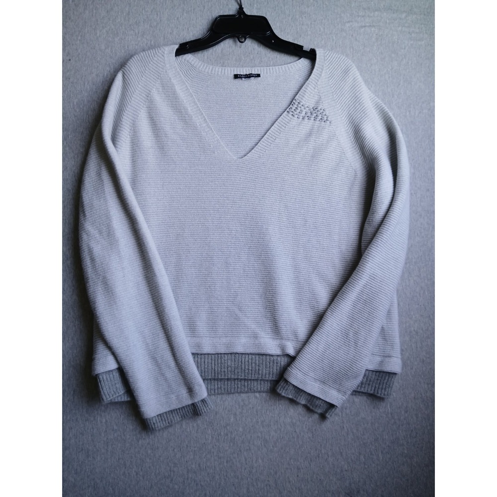 Eileen Fisher Sweater Large 100 Cashmere Italian Layered Ribbed Lagenlook